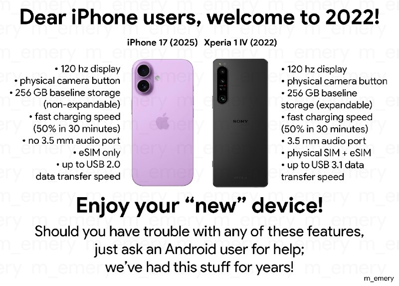 Для тех, кто собирается покупать новый iPhone - ещё раз посмотрите на ценник и вспомните, что вы покупаете за эти деньги компьютер (современный телефон - это компьютер, пускай и на обрезанной ОС), на который вы можете устанавливать программы и игры ТОЛЬКО из белого списка. Да-да, App Store - это фактически реестр разрешённых программ. И даже а ЕС, где якобы разрешены сторонние сторы, в них тоже будет ПО из белого списка, отличается только метод загрузки. И нет никаких гарантий, что нужная вам программа не будет удалена из белого списка. Как и нет никакой возможности откатить обновление, если с ним что-то не так.Есть разные костыли и обходы, но они ненадёжны и могут стоить денег. Официальный сертификат разработчика Apple стоит $100/год, 