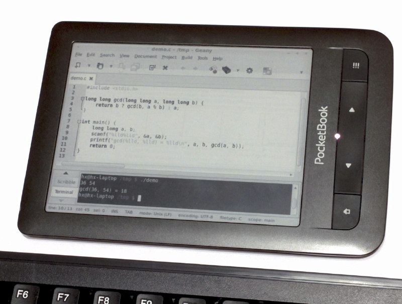 А вы знали, что у электронных книг PocketBook под капотом полноценный GNU/Linux и что на них можно устанавливать сторонние приложения?Предлагаю вам небольшую подборку.Внимание! Многие из этих приложений давно не обновлялись, совместимость со свежими моделями и отсутствие неисправленных уязвимостей не гарантируется* KOReader - альтернативная читалка, может заменять официальную и интегрироваться в систему. К нему есть плагин для синхронизации прогресса и альтернативный минималистичный интерфейс* CoolReader - ещё одна альтернативная читалка, не обновляется* Клиент Nextcloud - есть оффлайн, синхронизация из облака на ридер* Клиент Syncthing, подходит для синхронизации прогресса KOReader* Клиент Wallabag* Клиент Miniflux.app* RemoteInk - использование ридера как монитора* Taranis - прогноз погоды* Набор игр* Тетрис. Версия для 800x600 и для 1072x1448* Джейлбрейк, позволяет получить рут-права, добавляет su, iptables, ssh-, smb-, sftp-, webdav-сервера, различные утилиты командной строки, CPU scaling* Linux-терминал* Текстовый редактор, работает только с Bluetooth-клавиатурой* Здесь ещё куча старьяБОНУС! Активация OPDS на последних прошивках PocketbookБОНУС 2! Список OPDS-каталогов. Лично я пользуюсь только первым: